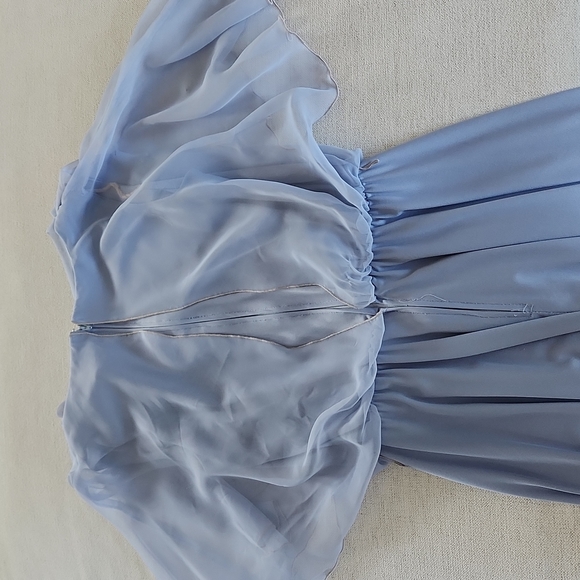 Vintage Sears Sheer Cape Overlay Cocktail Dress with Pearl Detail Size M - Picture 8 of 8